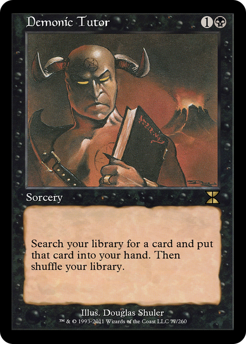 Demonic Tutor (ME4-077) - rare