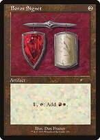 Boros Signet (SLD-291) - rare - Etched Foil