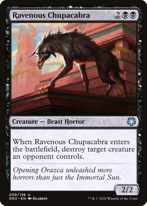 Ravenous Chupacabra (GN3-059) - uncommon