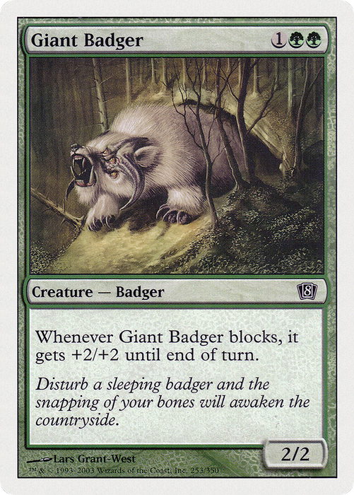 Giant Badger (8ED-253) - common