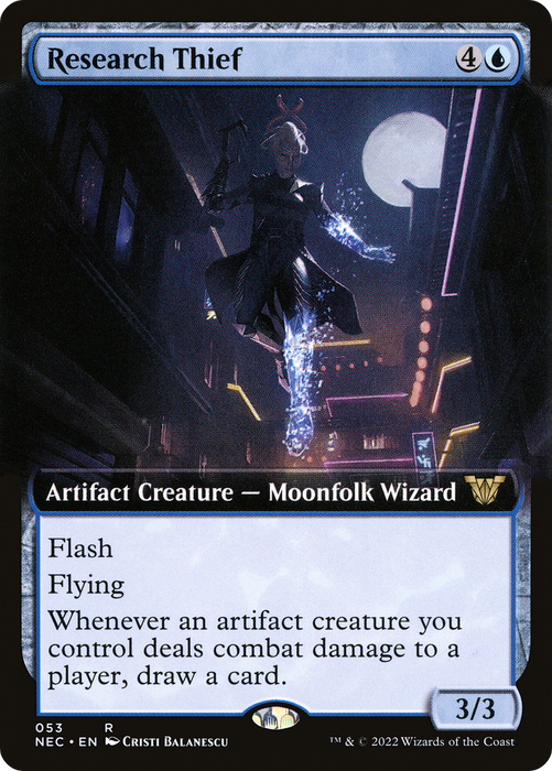 Research Thief (NEC-053) - rare: (Extended Art)