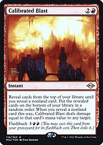 Calibrated Blast (PRE-118S) - rare - Foil