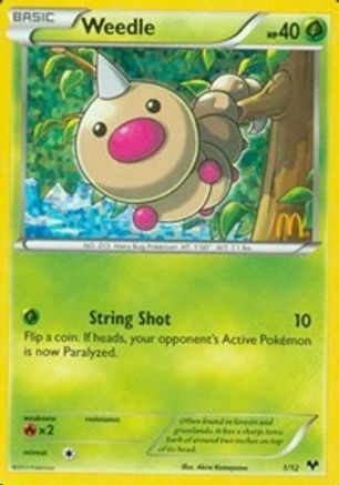 Weedle (001/12) - MP2  - Promo - Holofoil