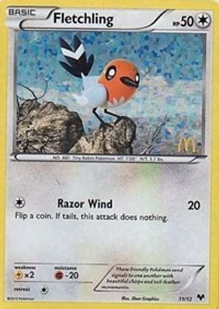 Fletchling (011/12) - MP2  - Promo - Holofoil
