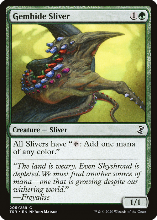Gemhide Sliver (TSR-205) - common - Foil