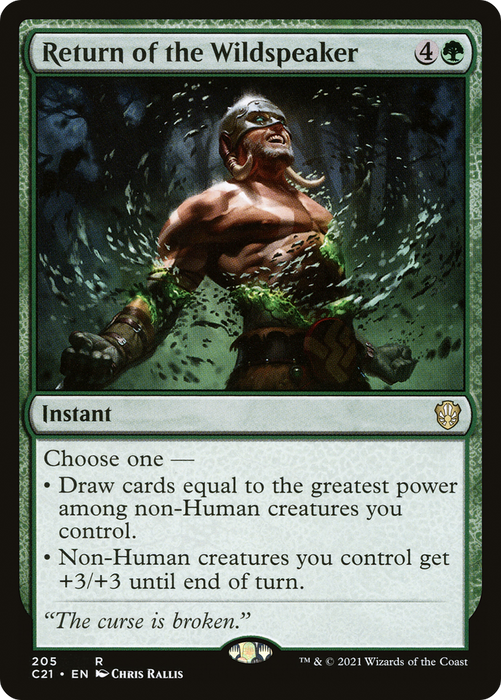 Return of the Wildspeaker (C21-205) - rare