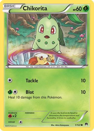 Chikorita (001/122) - XB  - Common - Reverse Holofoil