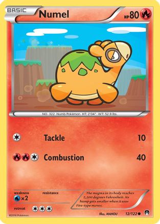 Numel (012/122) - XB  - Common - Reverse Holofoil