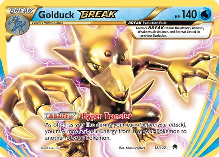 Golduck BREAK (018/122) - XB  - Rare BREAK - Holofoil