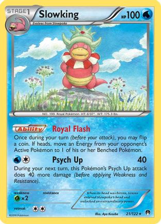 Slowking (021/122) - XB  - Holo Rare - Reverse Holofoil