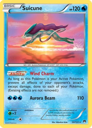 Suicune (030/122) - XB  - Holo Rare - Holofoil