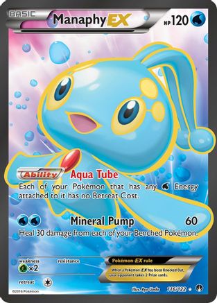 Manaphy EX (Full Art) (116/122) - XB  - Ultra Rare - Holofoil