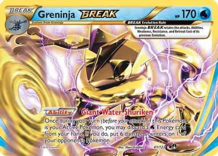 Greninja BREAK (041/122) - XB  - Rare BREAK - Holofoil