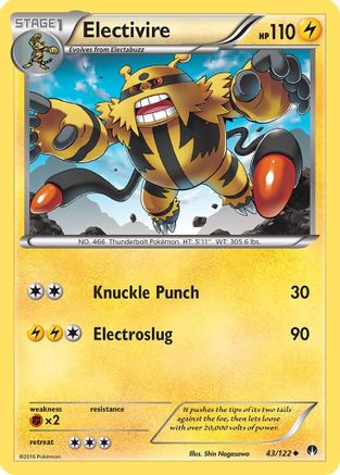 Electivire (043/122) - XB  - Uncommon