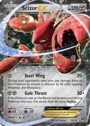 Scizor EX (076/122) - XB  - Ultra Rare - Holofoil