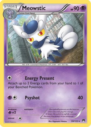 Meowstic (059) - XB  - Rare - Reverse Holofoil