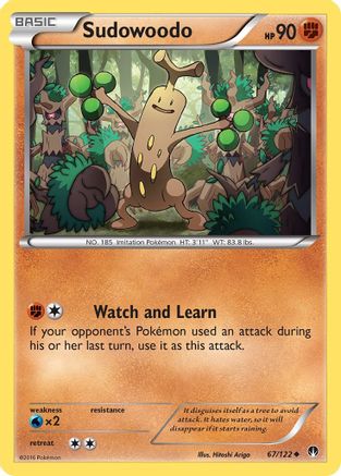 Sudowoodo (067/122) - XB  - Uncommon - Reverse Holofoil