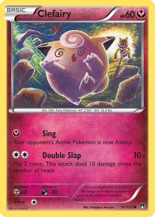 Clefairy (081/122) - XB  - Common - Reverse Holofoil