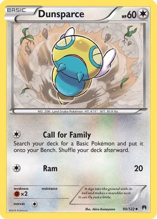 Dunsparce (090) - XB  - Uncommon - Reverse Holofoil
