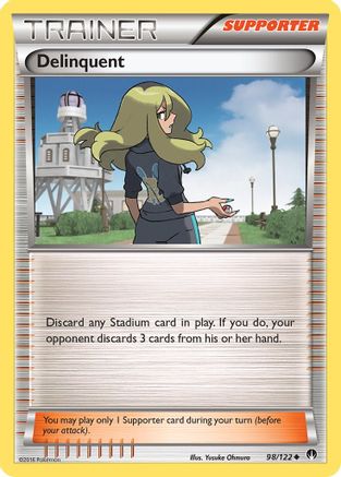 Delinquent (098/122) - XB  - Uncommon - Reverse Holofoil