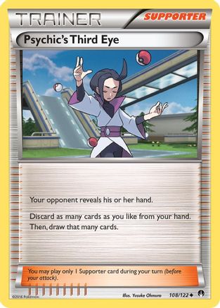 Psychic's Third Eye (108/122) - XB  - Uncommon - Reverse Holofoil