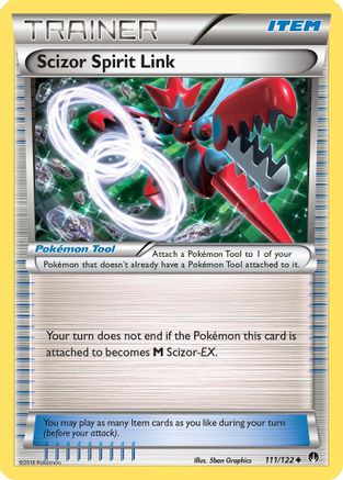 Scizor Spirit Link (111/122) - XB  - Uncommon - Reverse Holofoil
