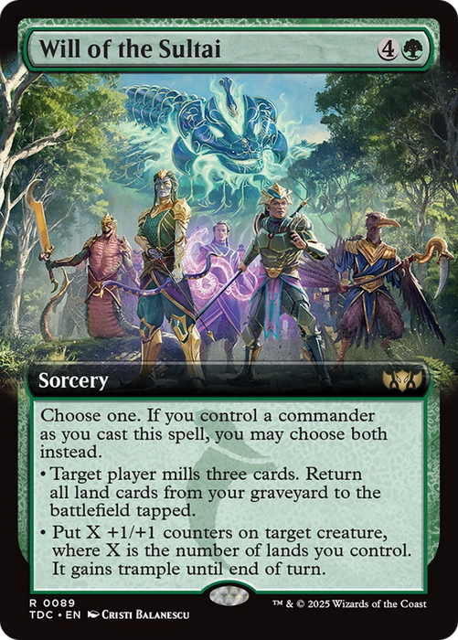 Will of the Sultai (TDC-089) - rare: (Extended Art)