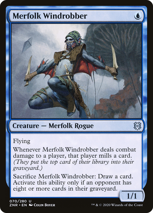 Merfolk Windrobber (ZNR-070) - uncommon
