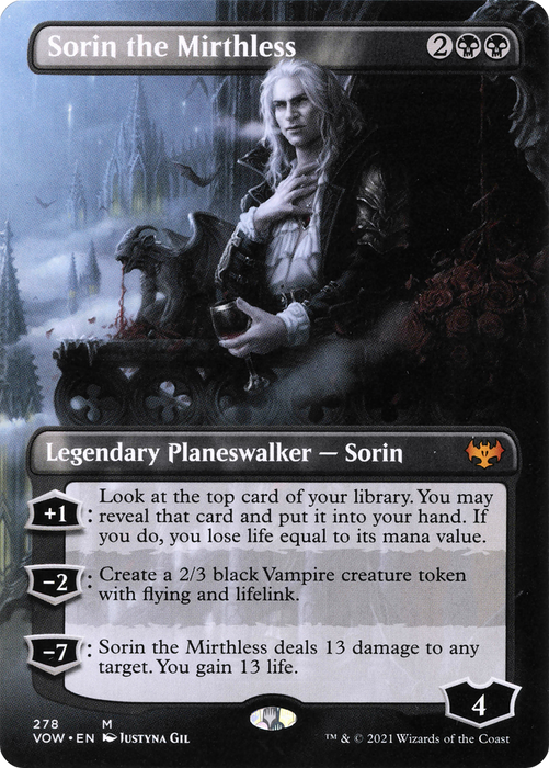 Sorin the Mirthless (VOW-278) - mythic (Borderless)