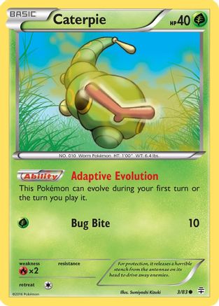 Caterpie (003/83) - G  - Common - Reverse Holofoil