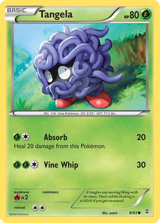 Tangela (008) - G  - Common - Reverse Holofoil
