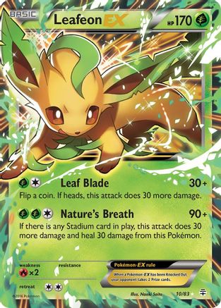 Leafeon EX (010/83) - G  - Ultra Rare - Holofoil