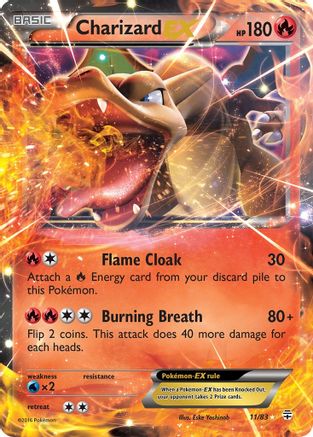 Charizard EX (011/83) - G  - Ultra Rare - Holofoil