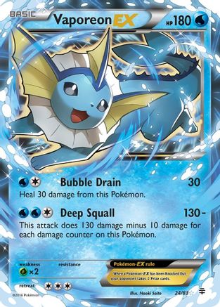 Vaporeon EX (024/83) - G  - Ultra Rare - Holofoil