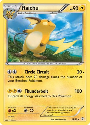 Raichu (027/83) - G  - Holo Rare - Holofoil