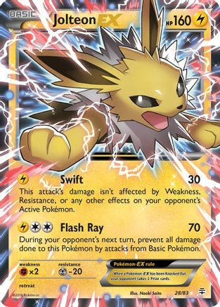 Jolteon EX (028/83) - G  - Ultra Rare - Holofoil