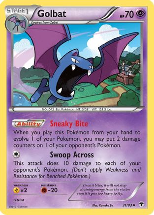 Golbat (031/83) - G  - Uncommon - Reverse Holofoil