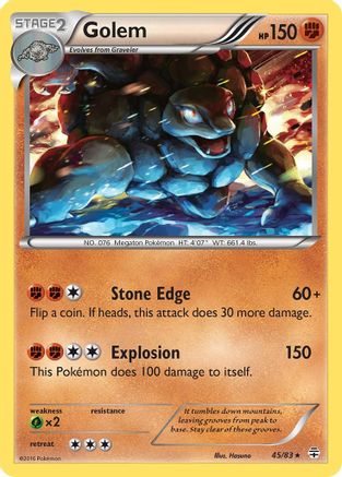 Golem (045/83) - G  - Holo Rare - Holofoil