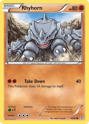 Rhyhorn (049) - G  - Common