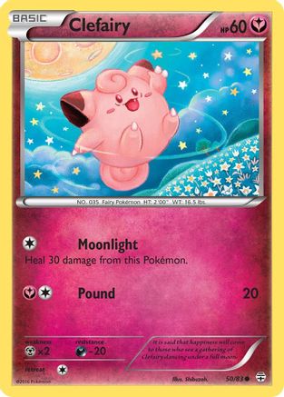 Clefairy (050/83) - G  - Common - Reverse Holofoil