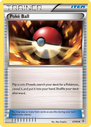 Poke Ball (067/83) - G  - Uncommon - Reverse Holofoil