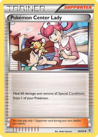 Pokemon Center Lady (068/83) - G  - Uncommon
