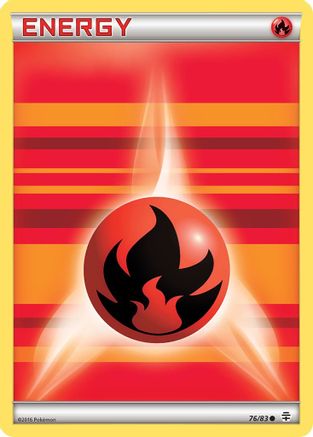 Fire Energy (076/83) - G  - Common - Reverse Holofoil