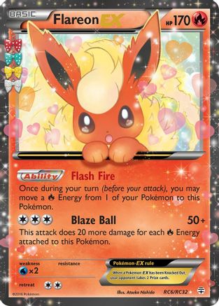Flareon EX (RC6/RC32) - GRC  - Ultra Rare - Holofoil