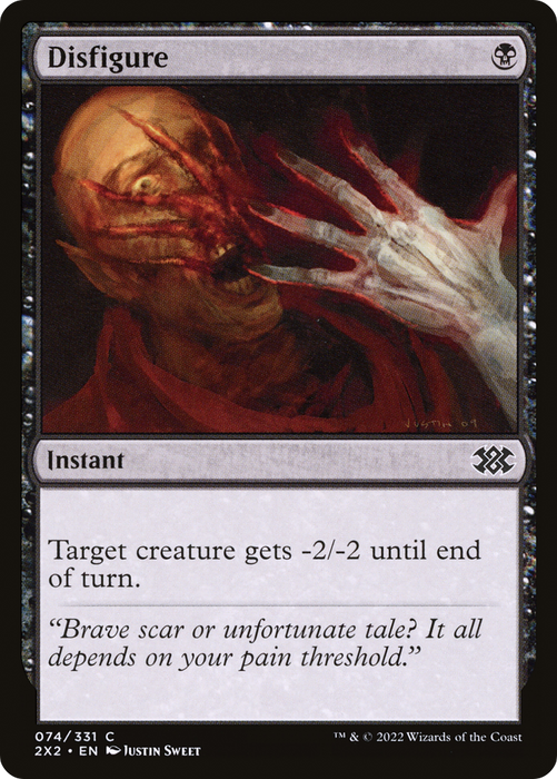 Disfigure (2X2-074) - common - Foil