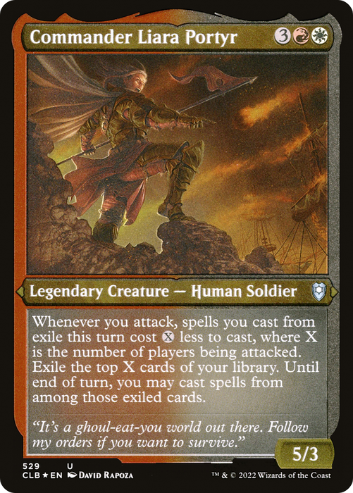 Commander Liara Portyr (CLB-529) - uncommon - Etched Foil