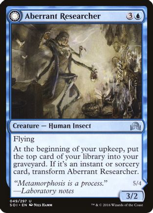 Aberrant Researcher // Perfected Form (SOI-049) - uncommon: (Double Faced Transform)