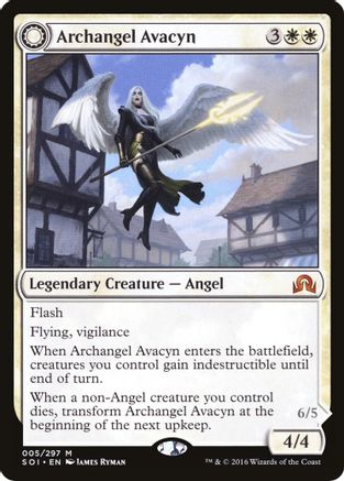 Archangel Avacyn // Avacyn, the Purifier (SOI-005) - mythic: (Double Faced Transform) - Foil