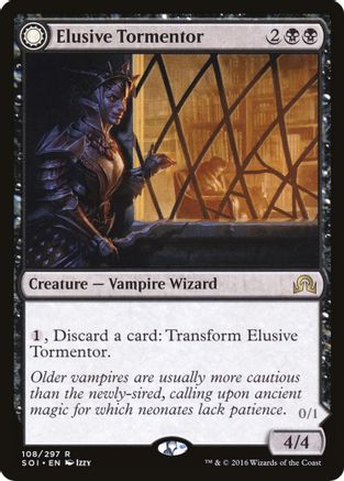 Elusive Tormentor // Insidious Mist (SOI-108) - rare: (Double Faced Transform) - Foil