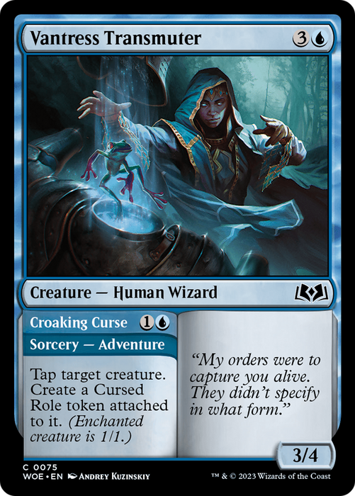 Vantress Transmuter // Croaking Curse (WOE-075) - common - Foil